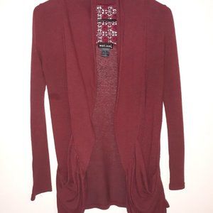Wet Seal Light Sweater Jacket Sz Small w/ pockets